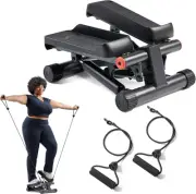 Smart Stepper with App Connection & Adjustable Bands - At-Home Cardio Equipment