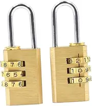 WOFASHPURET 2 Pcs Digital Padlock for Luggage Travel Suitcase Cabinet Zinc Alloy Easy Password Setting