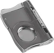 V Cutter for Cigarr - Premium Cigarr Cutter, Cigarr Accessories | zinc alloy stainless steel Cigarr Punch Cutter, Precise V Shape Cutter for Cigarr, Cigarr Cutter Guillotinee for Cigarr Lovers