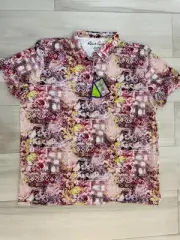 Robert Graham Polo Shirt Clubhouse Geneva Paisley Performance Golf M NWT