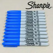 12 x Sharpie Permanent Marker Bullet Point 1.0mm Fine Blue 30003