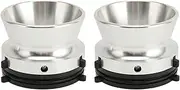 1 Pair Polished Aluminum Alloy Nab Hub Adapters, 10 Inch Opener, Universal Loading Device Compatible with Studer Revox, Akai and Teac
