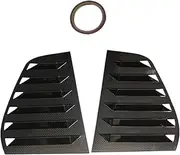 2PCS Car Rear Window Shutter Cover Trim Compatible for VW Golf MK 6 MK 7 Golf 7.5 Golf MK7/7.5 GTI GTD R Window Louver Side Vent Trim(Carbon Look-Golf 6)