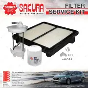 Sakura Oil Air Fuel Filter Service Kit for Honda Civic FD LDA2 02/2006-12/2011