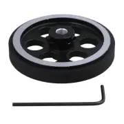 200X6mm Industrial Aluminum Rubber Measuring Rotary Encoder Meter Wheel P1T3