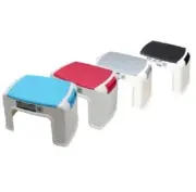 1x Syneco PLASTIC 1-STEP STOOL Non-Slip Rubber Feet, Stackable, Assorted Colours