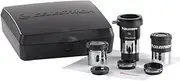 [Celestron] AstroMaster Telescope Accessory Kit, Contains Two Eyepieces, 2X Barlow Lens, Three Coloured Filters, Black (94307)