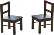 Child'S Wooden Chair Pair for Play or Activity, Set of 2, Espresso …