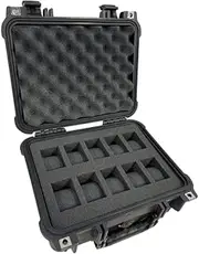 [Cobra Foam Inserts] Pelican Case 1400 Custom Foam Insert for 10 Watches (FOAM ONLY)