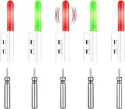 Fishing Rod LED Light,Fishing Bells,Fishing Glow Sticks, Fishing Bite Alarm,Green Fishing Light,Fishing Alarm,Night Fishing, Fishing Light,Night Fishing Accessories,5 pcs,Includes 5 Batteries