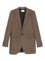 [Saint Laurent Paris] Saint Laurent Paris-Giacca Monopetto Check-Donna 38 FR