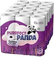 Purrfect Panda Toilet Paper Mega Rolls 3-PLY Tissues Four Scents Lemon, Lavender, Aloe Vera & Unscented, 45 Rolls, Soft, Septic-Safe, 13,950 Sheets Ideal for Home, Office & Hotel (Lavender Scent)