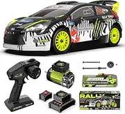 RIAARIO 1/10 Rally Car Max 50mph Brushless RC Cars for Adults with Gyro 4WD RC Truck with Full Car Linkage Lighting Remote Control Car with 3S 2200mAh Rechargeable Battery Support 4400mAh Battery