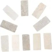 Abaodam 10Pcs Natural Rock for Fish Tanks Realistic Aquarium Decorations for Turtle Habitats for Landscaping and Basking High Aesthetic Appeal