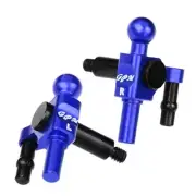 GPM Kyosho RC 1/28 Mini Z PARTS - METAL KNUCKLE ARMS (FOR MR-04) #MR04021 -BLUE-