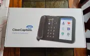 Clear Captions Blue Telephone Hearing Impaired Amplified Captioning Phone New