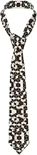 [YANYU] 3d Marble Pattern Print Men Necktie Classic And Stylish Ties For Business Weddings And Special Occasions, Black