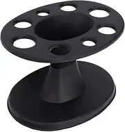 [Generic] Salon Station for Hairdressers - Multifunctional Hair Brush Holder with Large Capacity, Durable Hairdressing Supplies, Scissor Stand Organiser, Compact Scissor Storage for Salon, Professional, black,