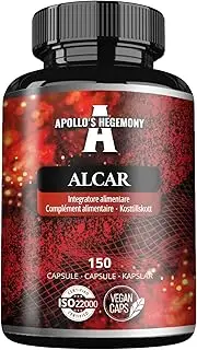 Acetyl L-Carnitine HCL 550 mg, ALCAR 150 Vegan Capsules, 5 Months Supply, High Strength Amino Acid Supplement, Supports Cognitive Functions & Energy Levels - by Apollo's Hegemony