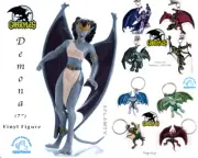 Gargoyles Disney Demona Figure clip-on Applause Goliath Keyring Figures Vintage