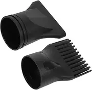BUGUUYO 2pcs Universal Hair Dryer Nozzle for Hair Dryer Diffuser Attachment Blow Dryer Comb Attachment Heat Resistant Hair Dryer Nozzle Professional Hair Styling Tool