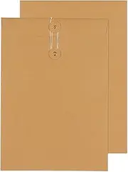 Blake Senses - Manilla String and Washer Envelopes C4 (324 x 229mm) - Pack of 100 Qty - Premium Quality 180 GSM - Document Mailer - Manilla Envelopes with String - Office & Business Supplies (SW725)
