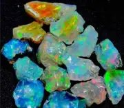 Grade Uncut Raw 50Cts Opal Rough Lot A Grade 5-9pcs Large Size Ethiopian Welo
