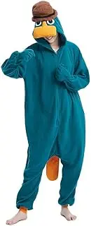[OGU' DEAL] Men's Platypus Onesies Pajamas Cosplay Animal Homewear Sleepwear Jumpsuit Halloween Costume