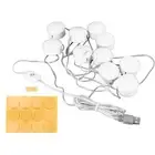 HG LED Mirror Light 5 Level Brightness Adjustment Touch Switch 10 Bulbs White