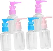 MAGICLULU Cleanser Head Liquid Pumping Empty 6 Pack Airless Pump Bottles Soap Dispenser for Kitchen Bathroom Random Colors