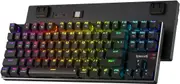 Redragon K556 PRO TKL Wireless RGB 80% 87 Keys BT/2.4Ghz Tri-Mode Mechanical Keyboard Gaming Hot-Swap Sockets & Noise Absorbing Form, Red Switch