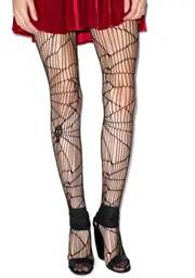 Scary Skull Web Net Pantyhose