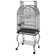 Bono Fido Dome Parrot Cage with Stand Black - 24in