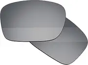 [Boldbright] Replacement Lenses Compatible with Oakley Scalpel OO9095 Sunglasses - Silver Titanium