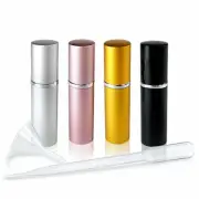 Travel Size Refillable Fine Mist Perfume Atomizers (4 Pcs)