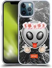 Head Case Designs Officially Licensed Emoji Alien Solos Gel Case [Military Grade Protection] Compatible with Apple iPhone 12 Pro Max