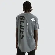 [Nena and Pasadena AFL] Carlton Blues AFL Dual Curved Tee Pigment Charcoal