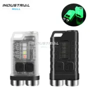 10W Mini TYPE-C Flashlight Keychain 900LM Super Bright Torch Light Waterproof
