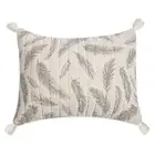 Grey Feather Pillow