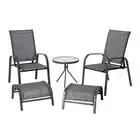 NSW NEW Stratco Saver Steel Sanctuary 5 Piece Patio Setting