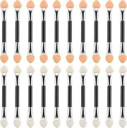 YuxianLB 20 Pcs Eyeshadow Brush Eyeshadow Applicators 3 Inch Disposable Dual Sides Eye Shadow Sponge Applicators Makeup Applicator Eye Shadow Applicator Sticks For Women Girls