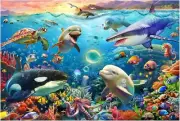 Underwater World Jigsaw Puzzles for Kids Ages 4-8 4-6 5-8 8-10 Year Old100 Piece