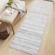 2x6 Runner Rug Machine Washable Non Slip Area 2&apos; x 6&apos;, Grey