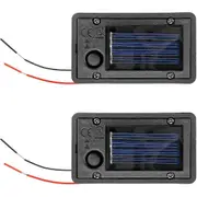 2Pcs Battery Box, Solar Lantern Light Replacement Parts Top for Outdoor Hanging Lanterns Container As shown