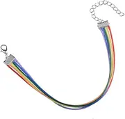 [LIFKOME] Homesexual Gay Mens Chain Wristband Rainbow Beaded Bracelet Wristband for Men