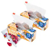 Ozoffer Air-Tight Slider Bags Set 15pce/box Resealable Slider Lock Set Home Master