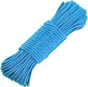 100/50feet Multifunctional Umbrella Rope,Paracord for Bracelet/Lanyards Climbing Rope Tent Camping Hiking Survival or Others Outdoor Gear DIY Weave (Blue,15m/50feet)