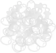 jojofuny 30pcs Embroidery Floss Bobbins: Organizer Cards Clear Acrylic Cross Stitch Thread Holder Transparent Floss Drops for Sewing Thread Storage