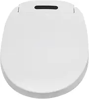 Elongated Bidet Toilet Seat, Intelligent Toilet Cover Seat, Electronic Heated Smart Toilet Seat with Remote Control & LED Light, Multi-function Bidet Toilet Seat, Adjustable Temp