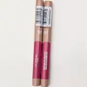 L'oreal Infallible Matte Lip Crayon 2 Crayons #504 Toffee Cheri